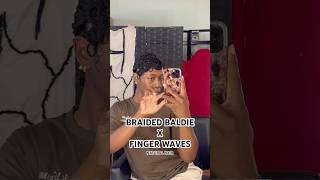 BRAIDED BALDIE x FINGER WAVES ON NATURAL HAIR [upl. by Aynik323]