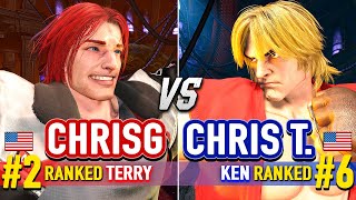 SF6 🔥 CHRISG 2 Ranked Terry vs CHRIS TATARIAN 6 Ranked Ken 🔥 SF6 High Level Gameplay [upl. by Lanevuj]