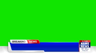 Breaking News Lowerthird  Modern Green Screen Video [upl. by Nahshu]