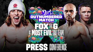 MISFITS X DAZN SERIES 013 FOX THE G VS MOST WANTED AND EVIL HERO PRESS CONFERENCE LIVESTREAM [upl. by Adnhoj]