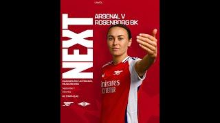 Arsenal Women vs Rosenborg BK UEFA Womens Champions League qualifier [upl. by Merline]