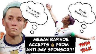 TWIN TALK CRINGE Hypocrite Megan Rapinoe is sponsored by anti gay government amp doesn’t care [upl. by Clarie708]