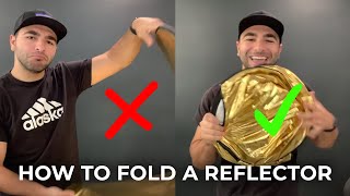 Folding A Reflector 101  Shorts [upl. by Nwahsid]