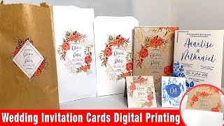 Wedding Invitation Cards Digital Printing [upl. by Catlin]