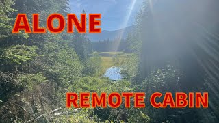 Alone Remote Cabin Life In Canadian Wilderness offgrid cabin wilderness [upl. by Ahsiekram457]