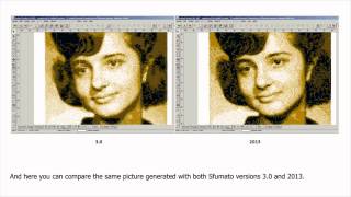 Comparison of Embird Sfumato Stitch version 2013 and version 30 [upl. by Enwad]