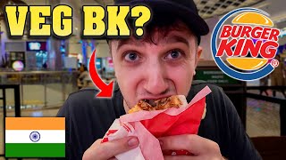 What is Vegetarian Burger King Like in India 🇮🇳 [upl. by Nilreb]