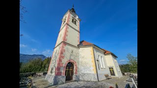 Zvonovi podružnične cerkve Svetega Dominika na Tenetišah [upl. by Kcirdnekel]