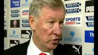 Sir Alex Ferguson reaction after Newcastle beat Man Utd 30 [upl. by Levania]