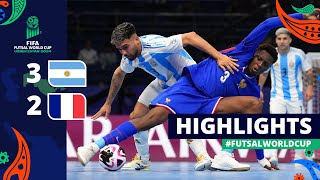 Argentina v France  FIFA Futsal World Cup 2024  Semifinals  Highlights [upl. by Drawdesemaj]