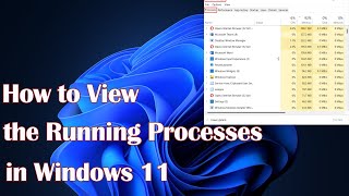 How to View the Running Processes in Windows 11 [upl. by Dlonyer]