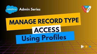 Manage Record Type Access Using Profile [upl. by Annawd]