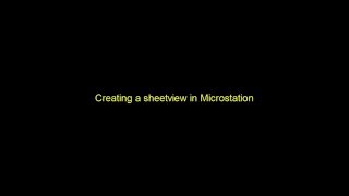 How to create a Sheet view in microstation [upl. by Wernsman]