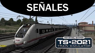 Señales ferroviarias Fijas fundamentales y fijas indicadoras  Explicación  Train Simulator 2021 [upl. by Efram]