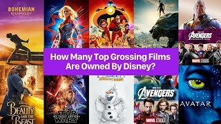 How Many Top Grossing Films Are Owned By Disney [upl. by Tiffany]