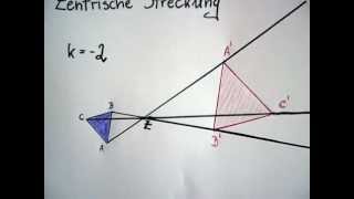 Zentrische Streckung  Beispiel 1 [upl. by Kiryt94]