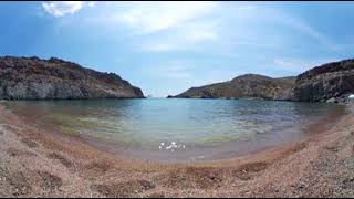 Melidoni Beach Kythera Greece  360° VR Video 4K [upl. by Annaiv]