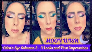 Odens Eye Solmane 2 Moon Wish Palette  3 Looks [upl. by Marquita]