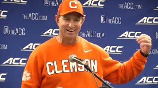 Clemson 24 Pitt 20 Dabo Swinney reaction [upl. by Rifkin]