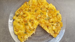 ♡♡ omelette aux frites  recette facile et rapide  ♡♡ [upl. by Dougie]