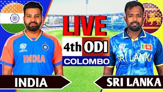 LiveIndia vs Sri Lanka 4th odi Live  Ind vs SL 2024  Live Cricket Match Today [upl. by Holey]