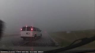 Coalhurst AB  20160715  Caught in a Hail Storm Just West of Lethbridge [upl. by Engamrahc]