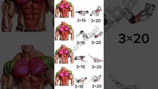 ABS AND CHEST TRICEPS EXERCISE abs chest tricepsworkout [upl. by Tacklind181]