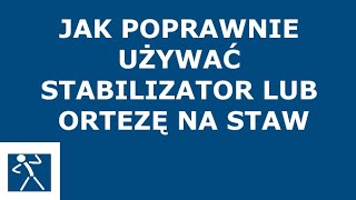 Stabilizator na staw  Pas stabilizujący kręgosłup  Jak prawidłowo stosować I 🇵🇱 🇪🇺 [upl. by Htennek895]