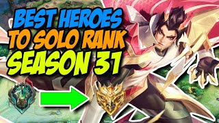 BEST HEROES IN MOBILE LEGENDS SEASON 31  META HEROES FOR RANKING UP [upl. by Duval916]