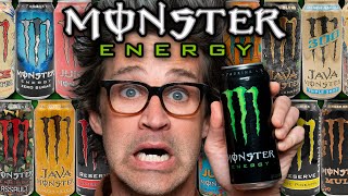 We Tried EVERY Monster Energy Drink Flavor [upl. by Adalie]