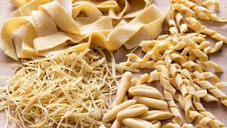 How to make Pasta Shapes at Home eg Tagliatelle Fusilli Farfalle [upl. by Damon]