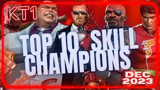 TOP 10 Skill Champions In MCOC MCOC Ranking Series Part 6 December 2023 [upl. by Nelaf508]