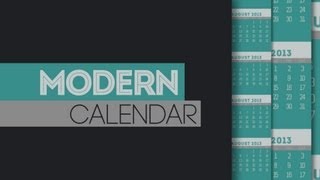 Modern Calendar of Events After Effects template [upl. by Inobe]