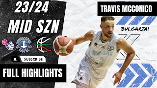 Travis Mcconico Highlights 202324  Bulgaria NBL  Chernomorets Burgas [upl. by Enaled399]