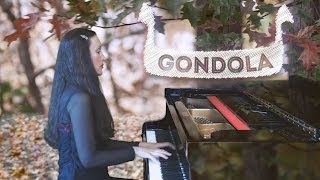 Gondola by Adolph Henselt  Piano Classical Music and Falling Leaves [upl. by Anoirtac]