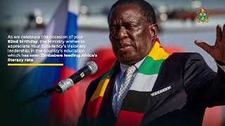 President Emmerson Mnangagwas 82nd birthday  Min of Primary and Secondary Education Message [upl. by Cran106]