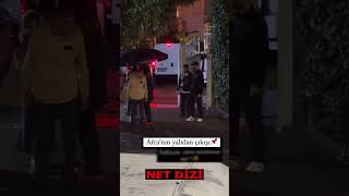 Afra Saraçoğlu Set Çıkışı Videosu [upl. by Nnaeerb]