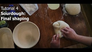 Sourdough Final shaping technique  boule and battard [upl. by Linnet351]