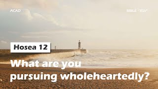 【Hosea 12 】What are you pursuing wholeheartedly ｜ACAD Bible Reading [upl. by Engracia]