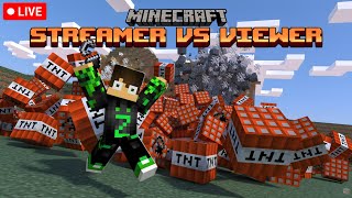 Minecraft TNT Game  Streamer VS Viewer  shorts minecraft [upl. by Ellehcen]