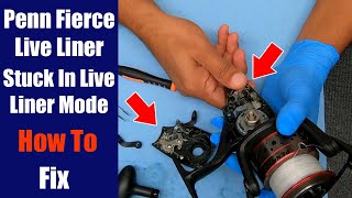 Penn Live Liner Stuck In LL Mode  How to fix for FREE  Fishing Reel Repair [upl. by Kono167]