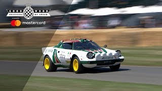 Stunning Lancia Stratos hurled up Goodwood hill [upl. by Mohorva]