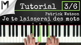 Je te laisserai des mots  Patrick Watson  Full Piano Tutorial Part 36 [upl. by Agem]