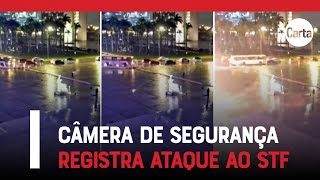 Atentado ao STF Veja o momento da explosão na Praça dos Três Poderes [upl. by Ku]