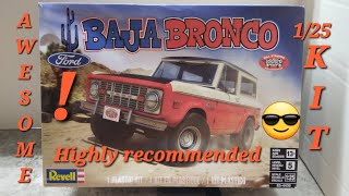 Revell 125 scale classic Ford BAJA BRONCO a quick overview modelcars [upl. by Nedyaj]