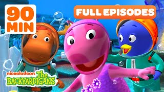 Tyrone amp Pablo Find Mermaids  Castaways Adventure w Uniqua  Full Episodes  The Backyardigans [upl. by Ahsinor]