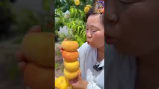 Sweet fruits 🍓🍑 Kasi he lagdi kamal song frutas fruitcutting trendingshorts entertainment [upl. by Anallij]