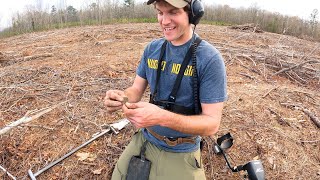 Cut Forest Reveals Old Homestead Full of Relics Metal Detecting [upl. by Nuahsal]