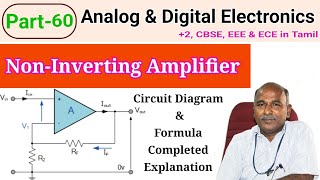 Noninverting Operational Amplifier in tamil [upl. by Abbate849]