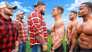 FARMERS VS BODYBUILDERS Who Is Stronger [upl. by Kristos236]